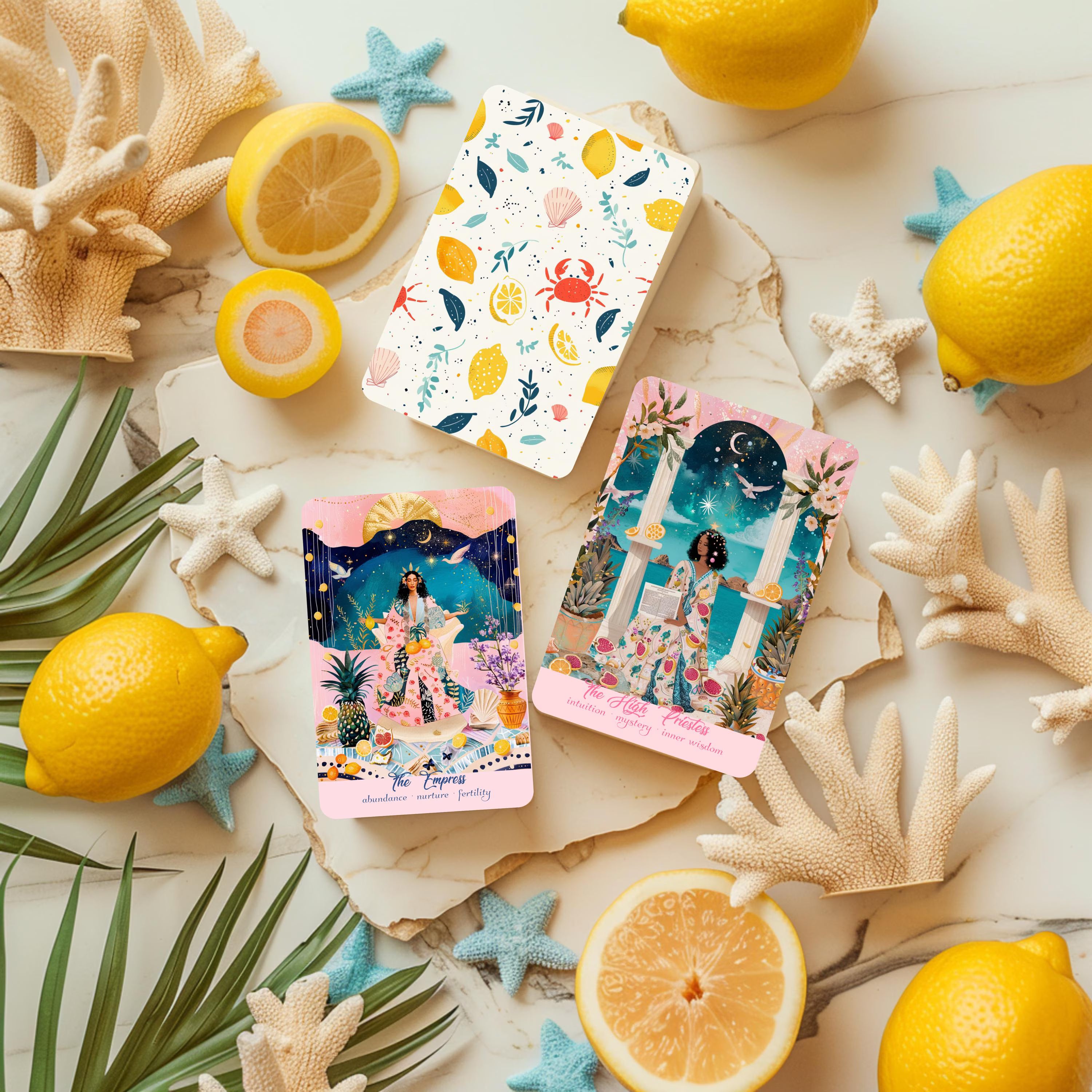 Sole Mare Tarot Deck: Mediterranean Beginner Tarot Cards with Guidebook