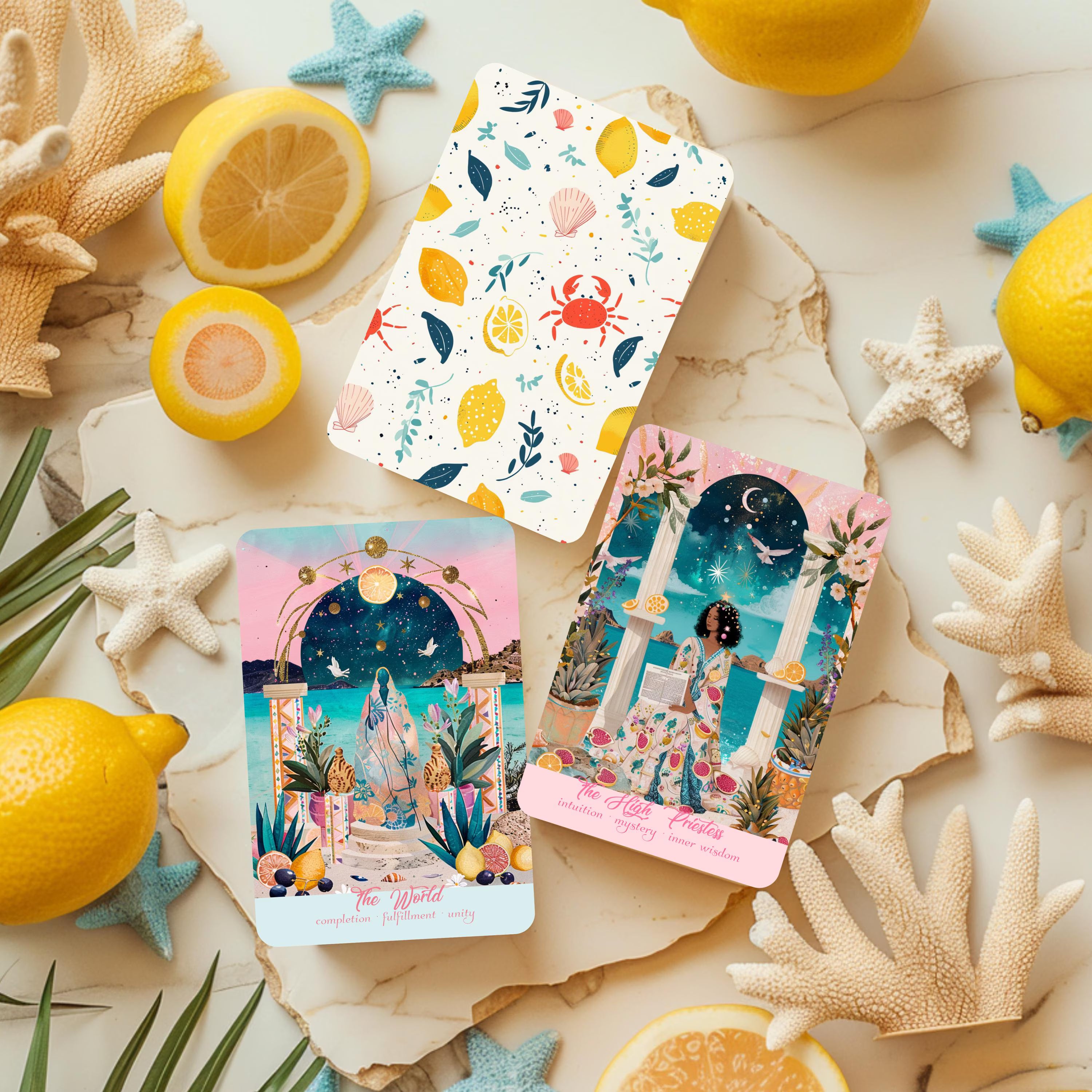 Sole Mare Tarot Deck: Mediterranean Beginner Tarot Cards with Guidebook