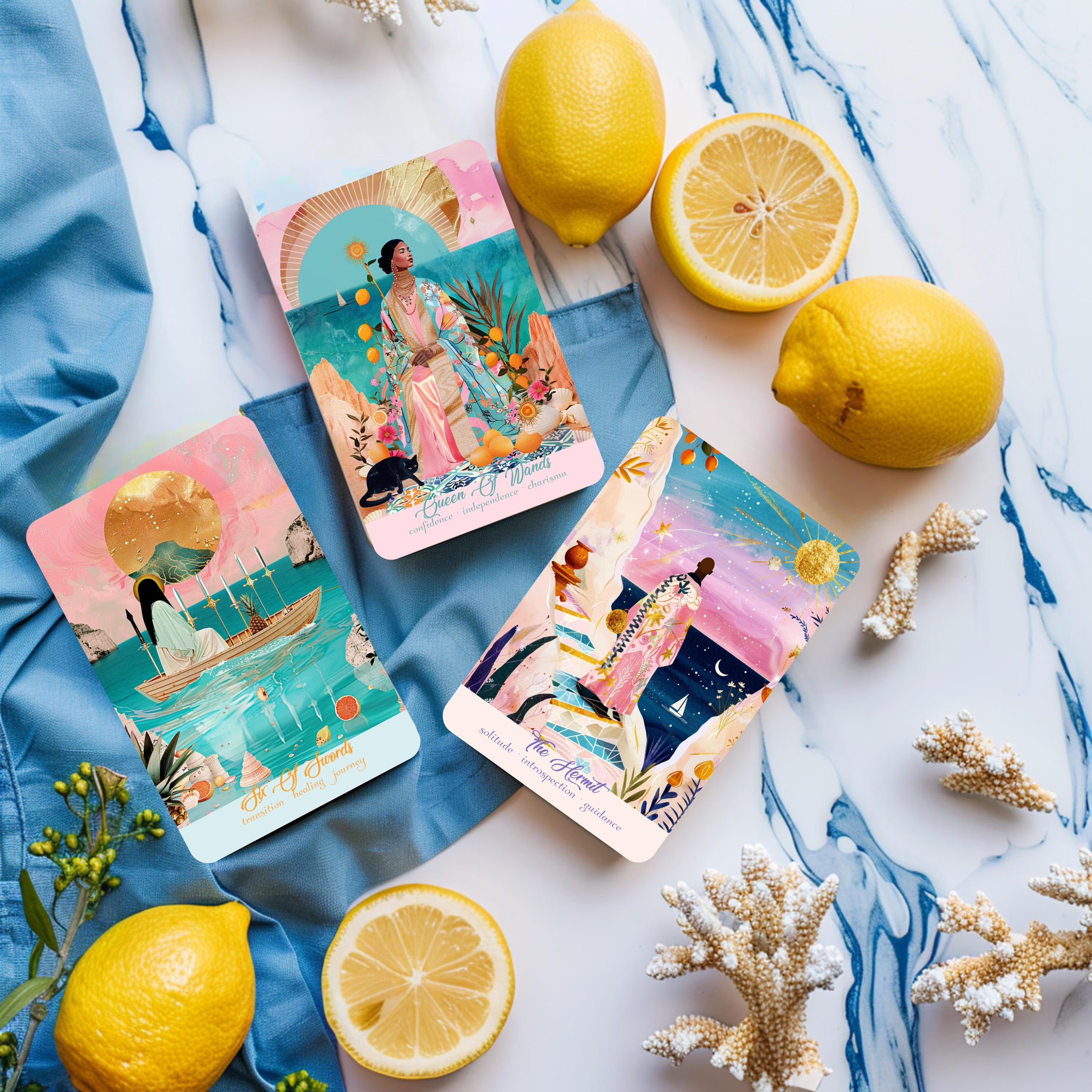 Sole Mare Tarot Deck: Mediterranean Beginner Tarot Cards with Guidebook