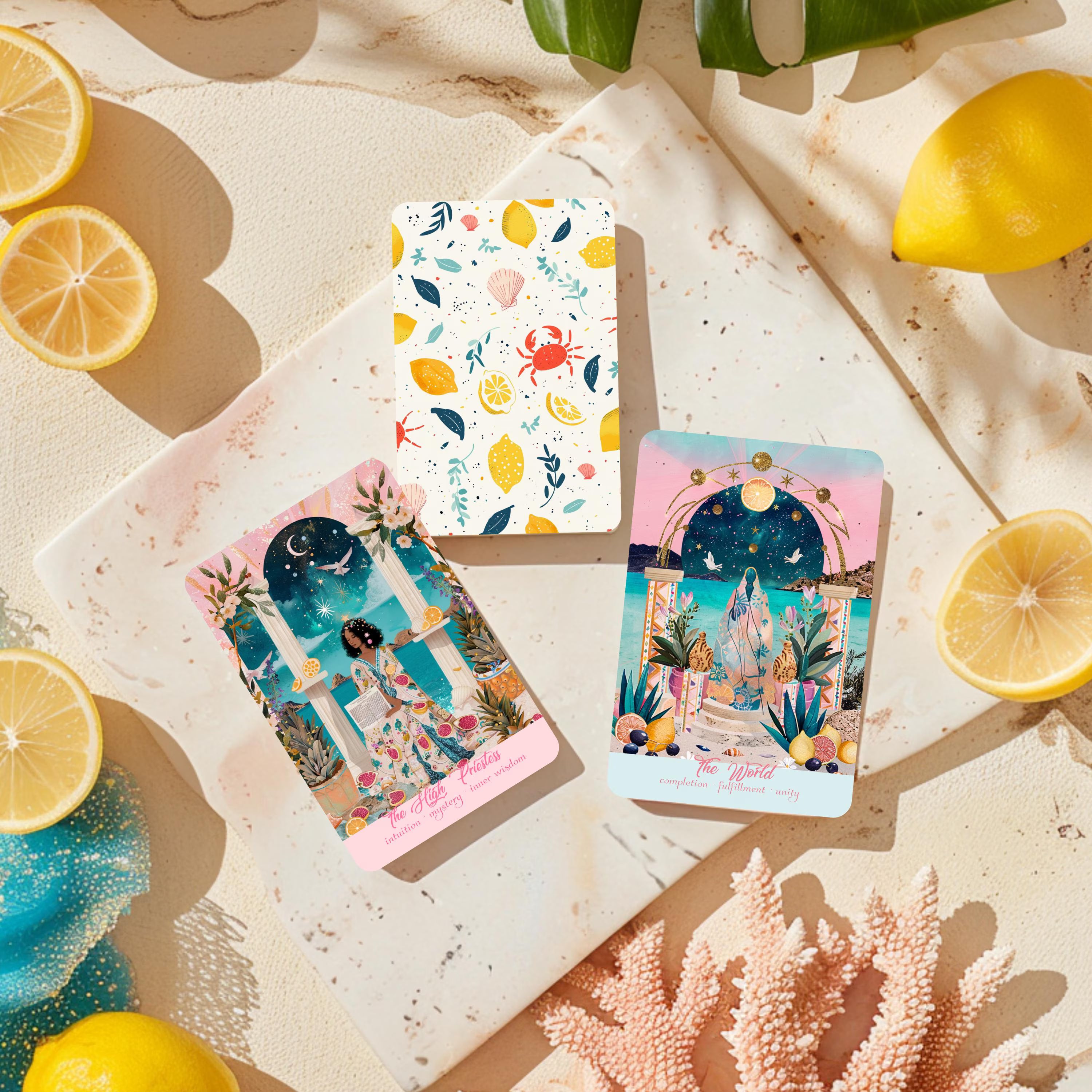 Sole Mare Tarot Deck: Mediterranean Beginner Tarot Cards with Guidebook