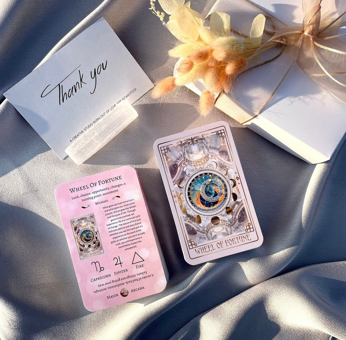 Starspell Tarot Training Deck Set: Beginner Tarot Cards with Meanings