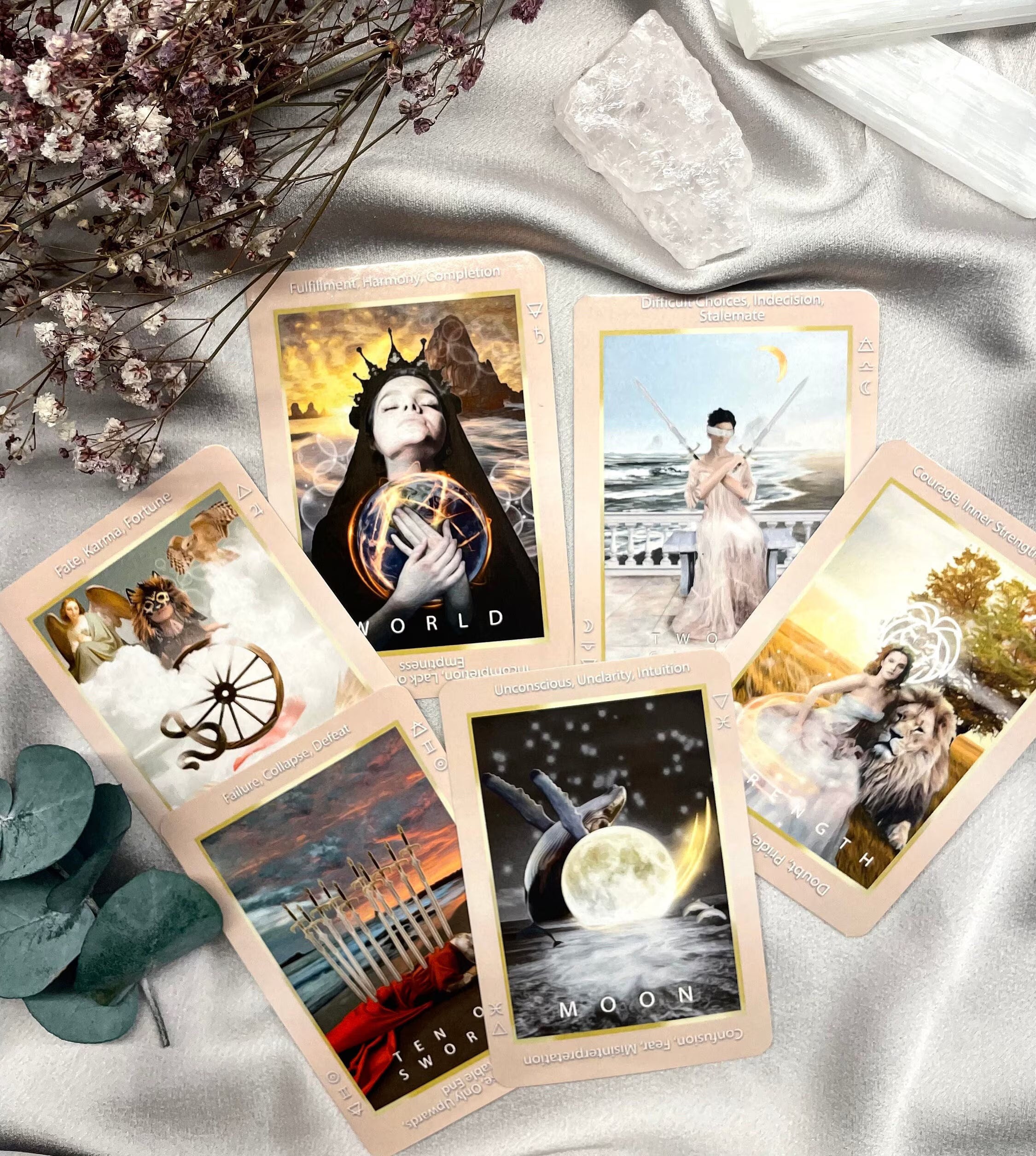 Sirius Tarot Card Deck: Beginner Divination Tools with Zodiac Symbols