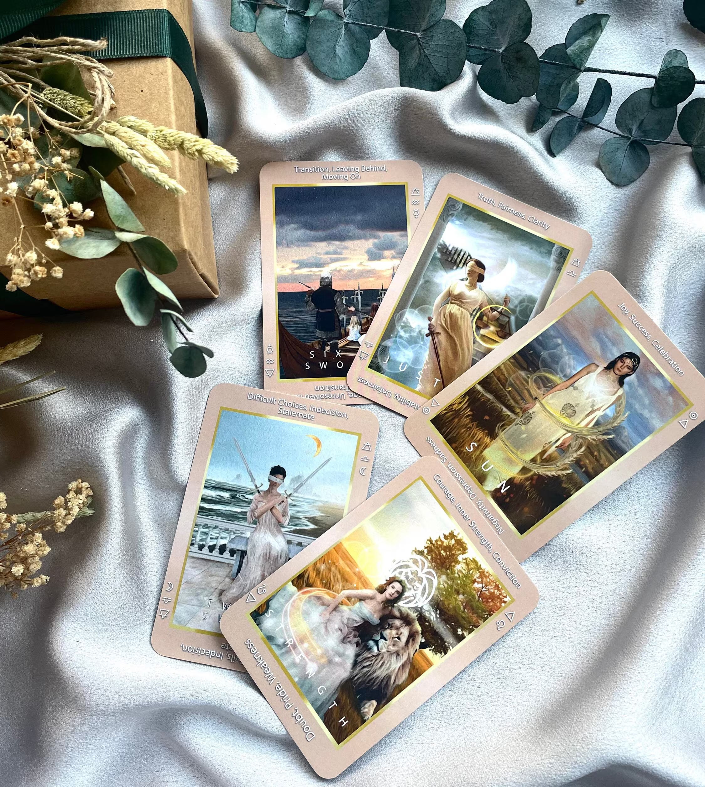 Sirius Tarot Card Deck: Beginner Divination Tools with Zodiac Symbols