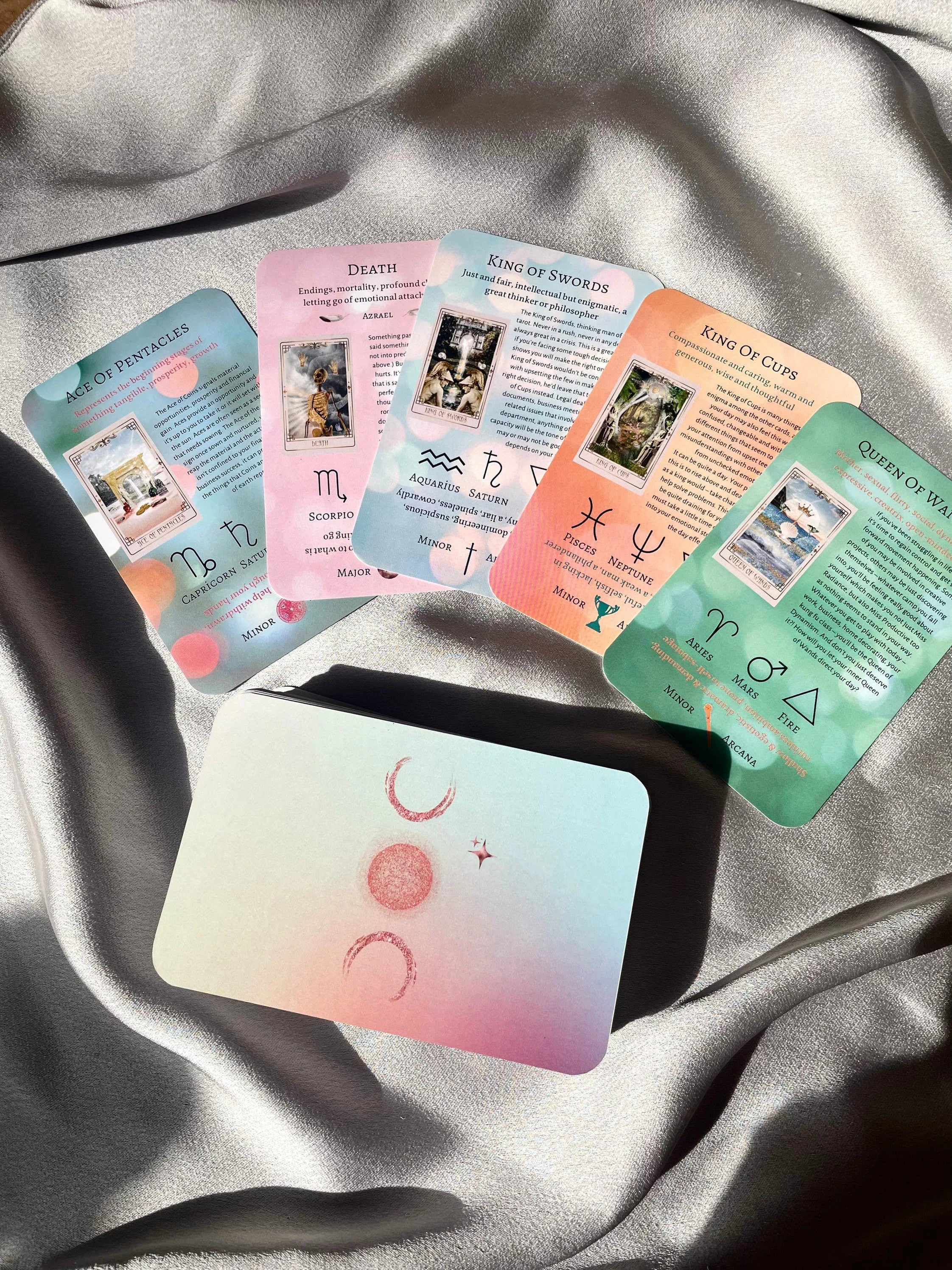 Beginner Tarot Cards with Meanings: Training Deck & Guidebook