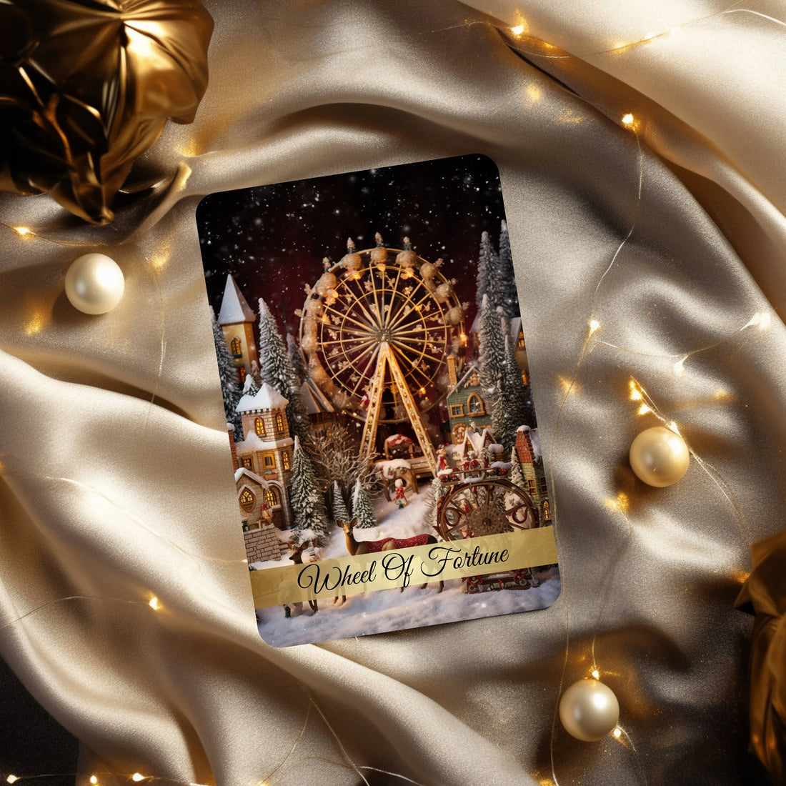 Christmas Tarot Deck with Guidebook & Bag: Santa's Tarot