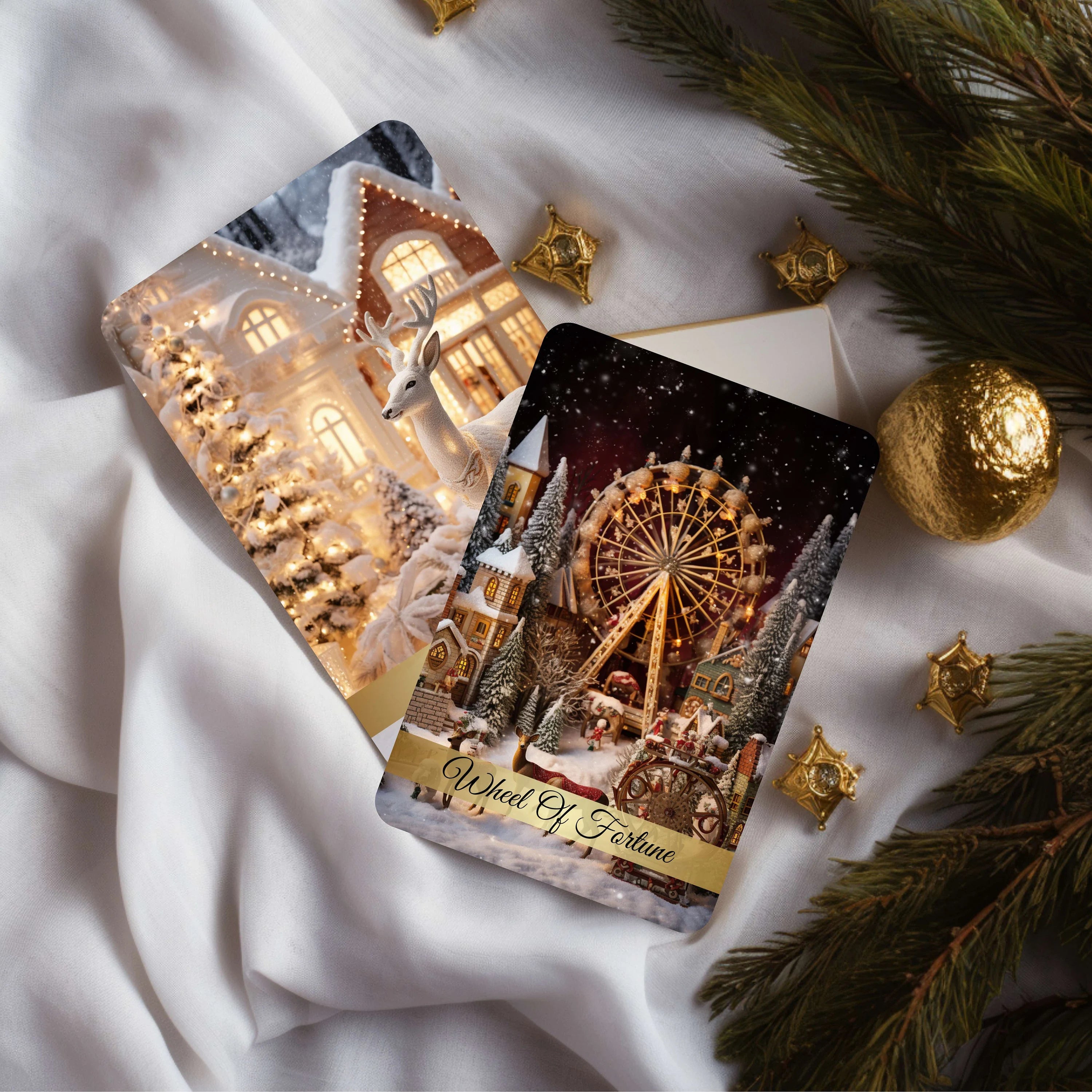 Christmas Tarot Deck with Guidebook & Bag: Santa's Tarot