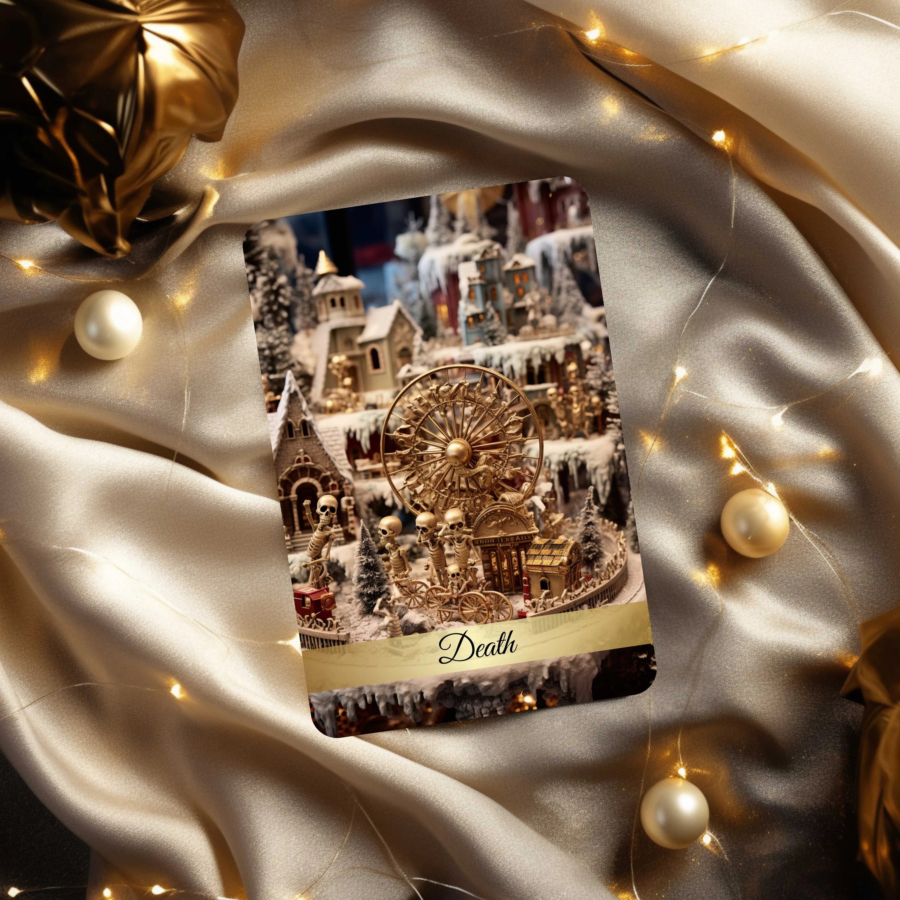 Christmas Tarot Deck with Guidebook & Bag: Santa's Tarot