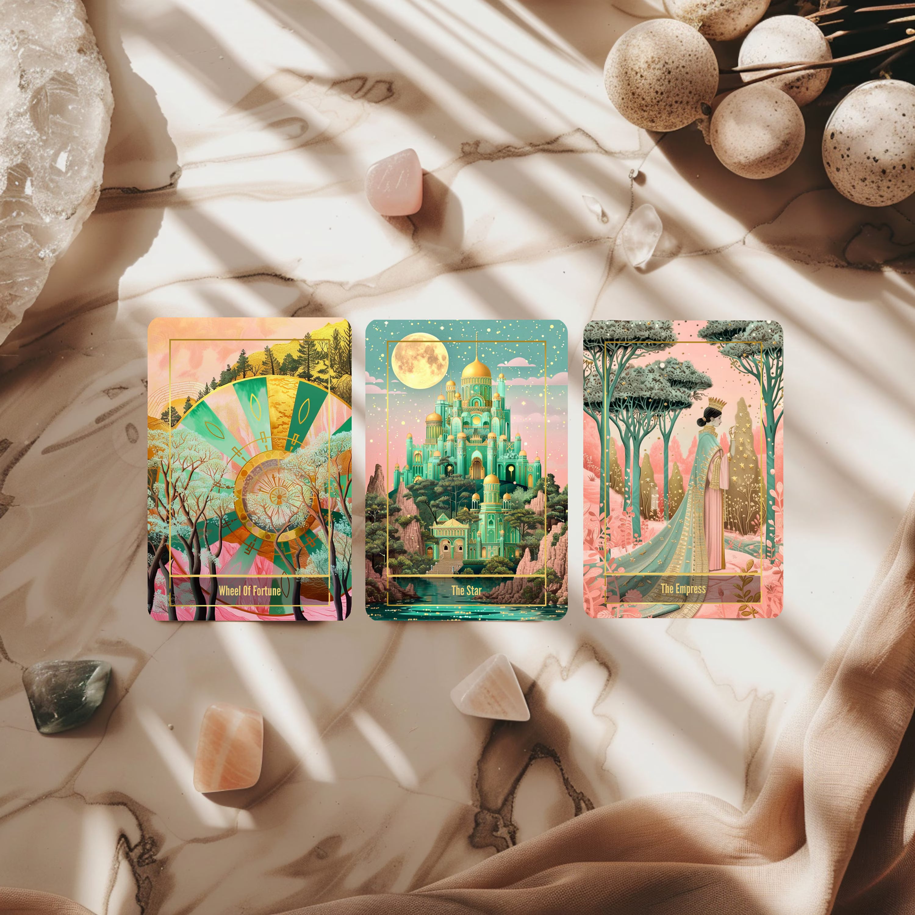 Celestial Carnival Tarot Deck: 78 Cards, Guidebook & Pouch