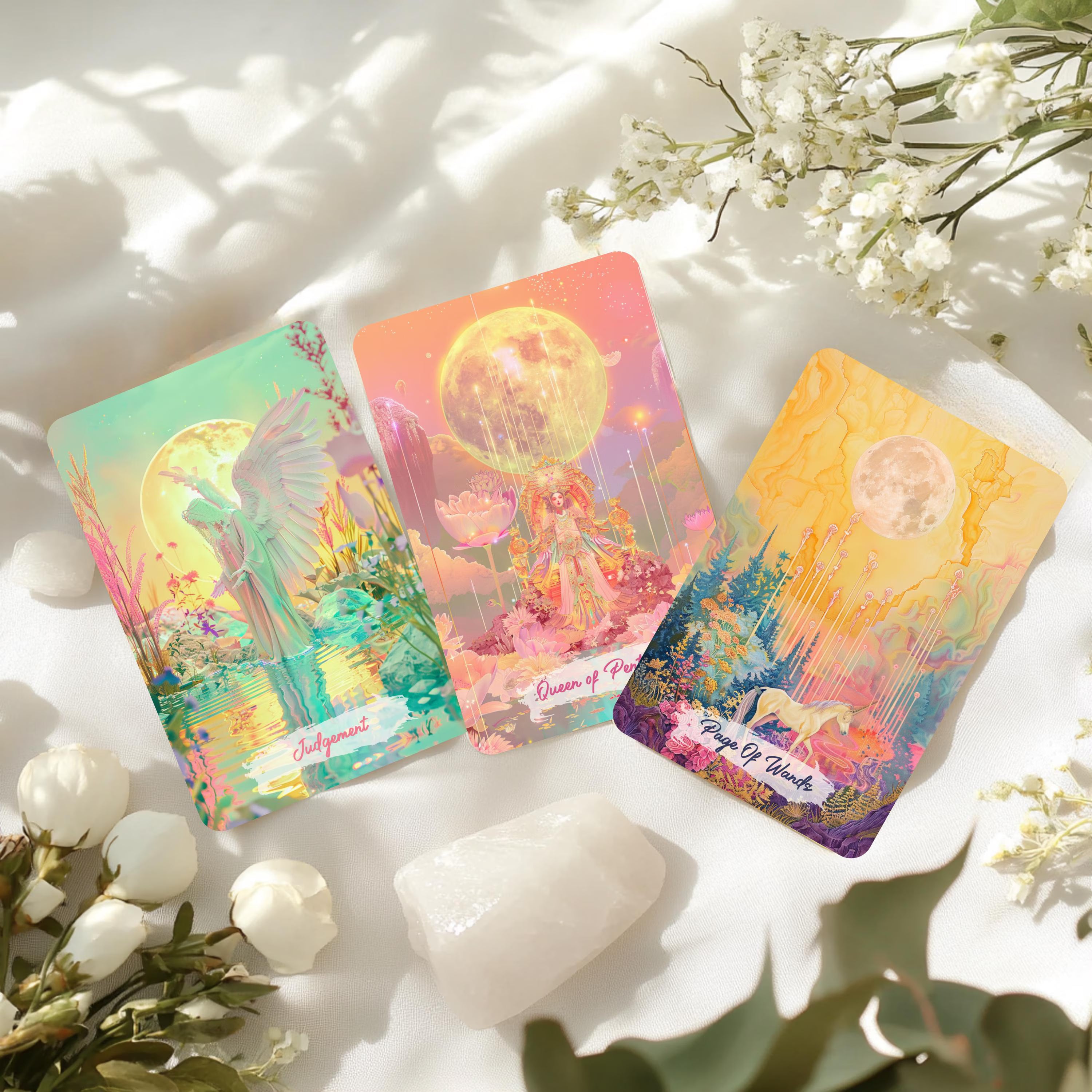 Dreamveawer's Arcana Tarot Deck with Guidebook: 78 Tarot Cards