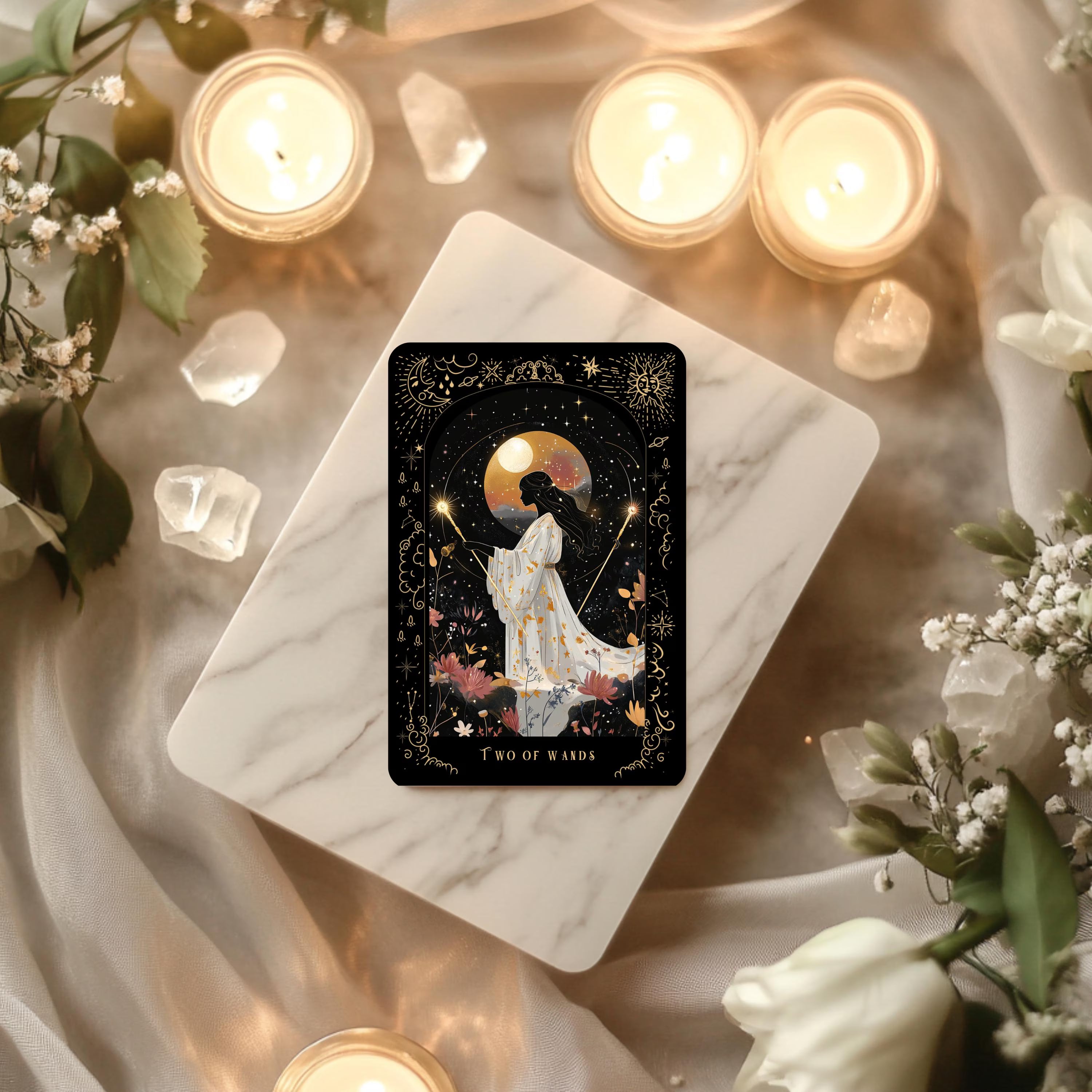 Tarot Deck, Tarot Card Deck with Guidebook, Unique Tarot Cards, Midnight Garden