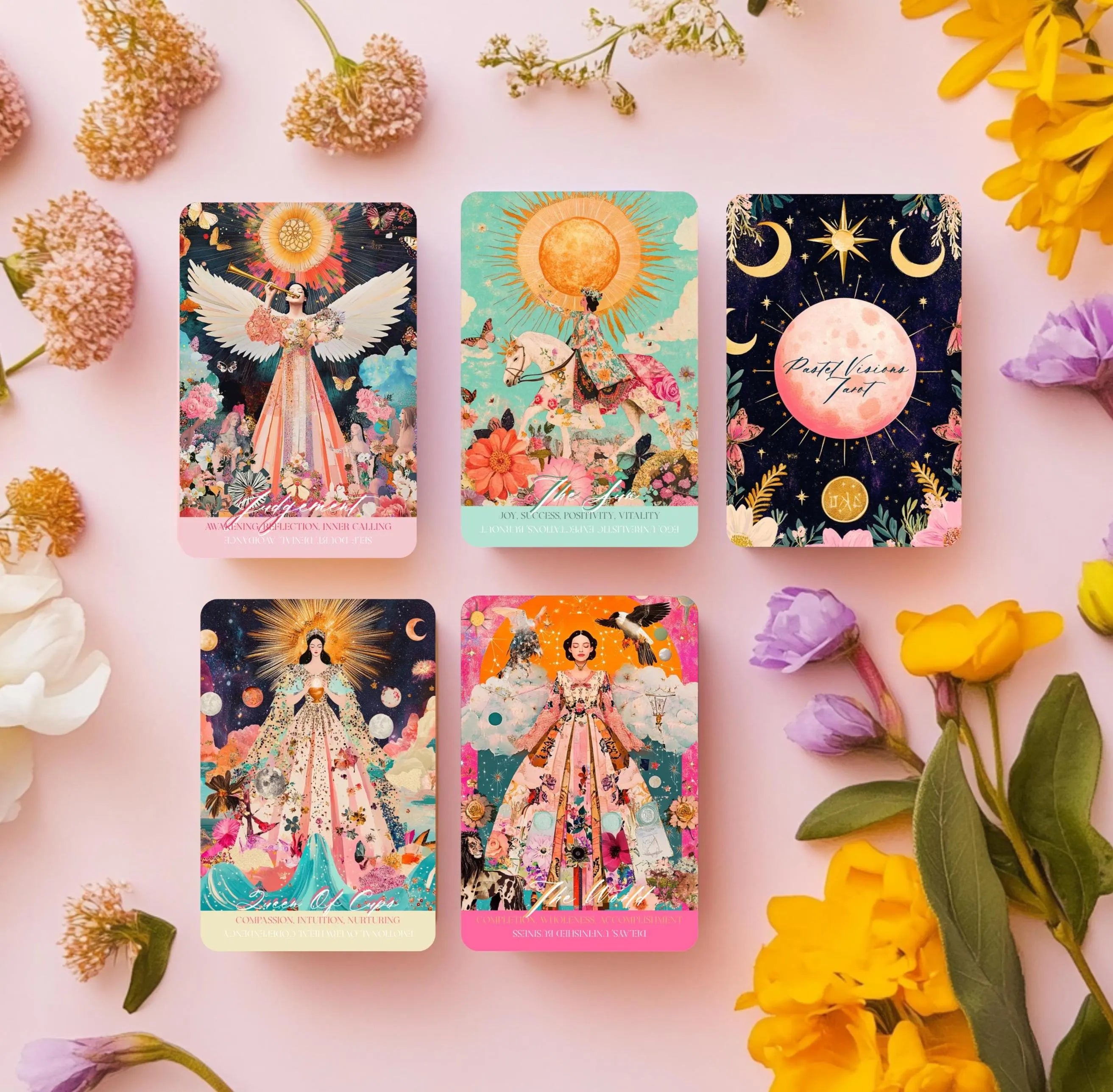 Pastel Visions Tarot Deck with Guidebook: Beginner-Friendly Intuitive Readings