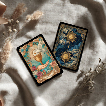 Antique Aurora Tarot Deck with Guidebook, Art Nouveau Tarot Cards